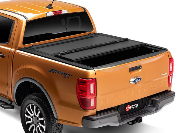 BAK448333 - 2019-2022 Ford Ranger BAKFlip MX4 Hard Folding Tonneau Cover 6' bed