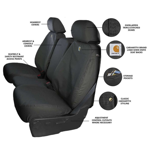 COVSSC2536CAGY - 2019-2022 Ford Ranger Carhartt SeatSaver Custom Seat Cover