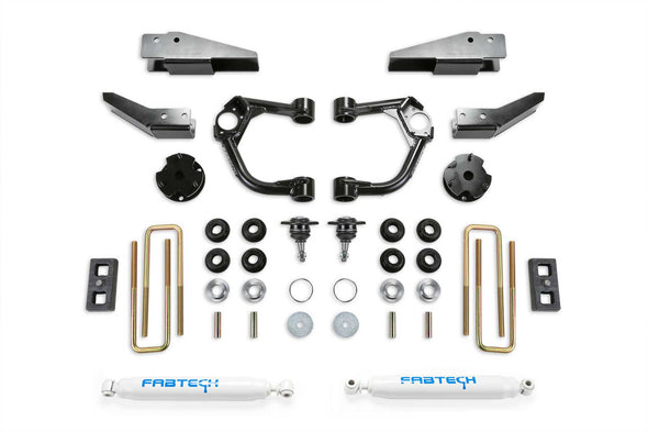 K2323 - 2019-2022 Ford Ranger FabTech 3.5" UCA Lift Kit with Intrusion Beams